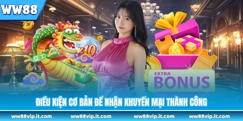 Điều kiện cơ bản để nhận khuyến mại thành công