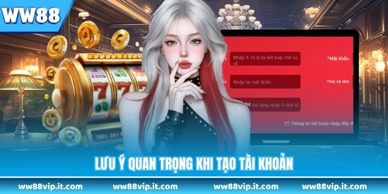 Đăng Ký WW88 Lưu ý quan trọng khi tạo tài khoản